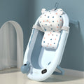 New whale temperature sensing model-quiet blue + star bath mat