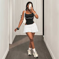 european and american cross-border new women's bodysuit -  solid color backless sexy cami jumpsuit