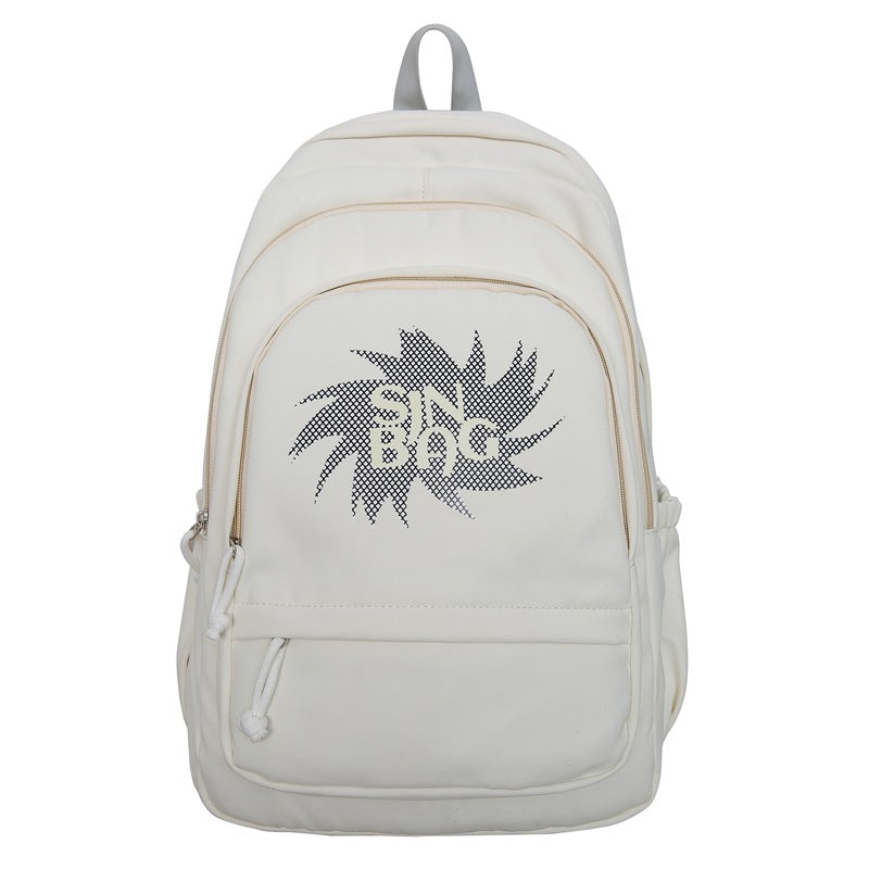 New middle and high school students backpack women's large-capacity simple student backpack fashion leisure  trend schoolbag