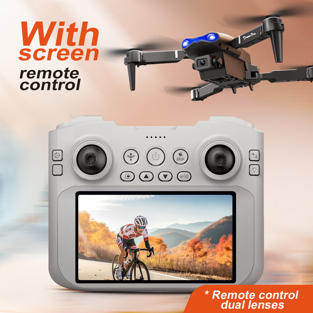 e99max drone aerial photography dual camera remote control with large screen quadcopter optical flow positioning remote control aircraft
