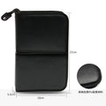 Black 14-hole square folding makeup brush storage bag