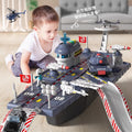 Aircraft carrier model - realistic assembly kit - military ship, boat, car - educational toy - gift for boys ages 3-6