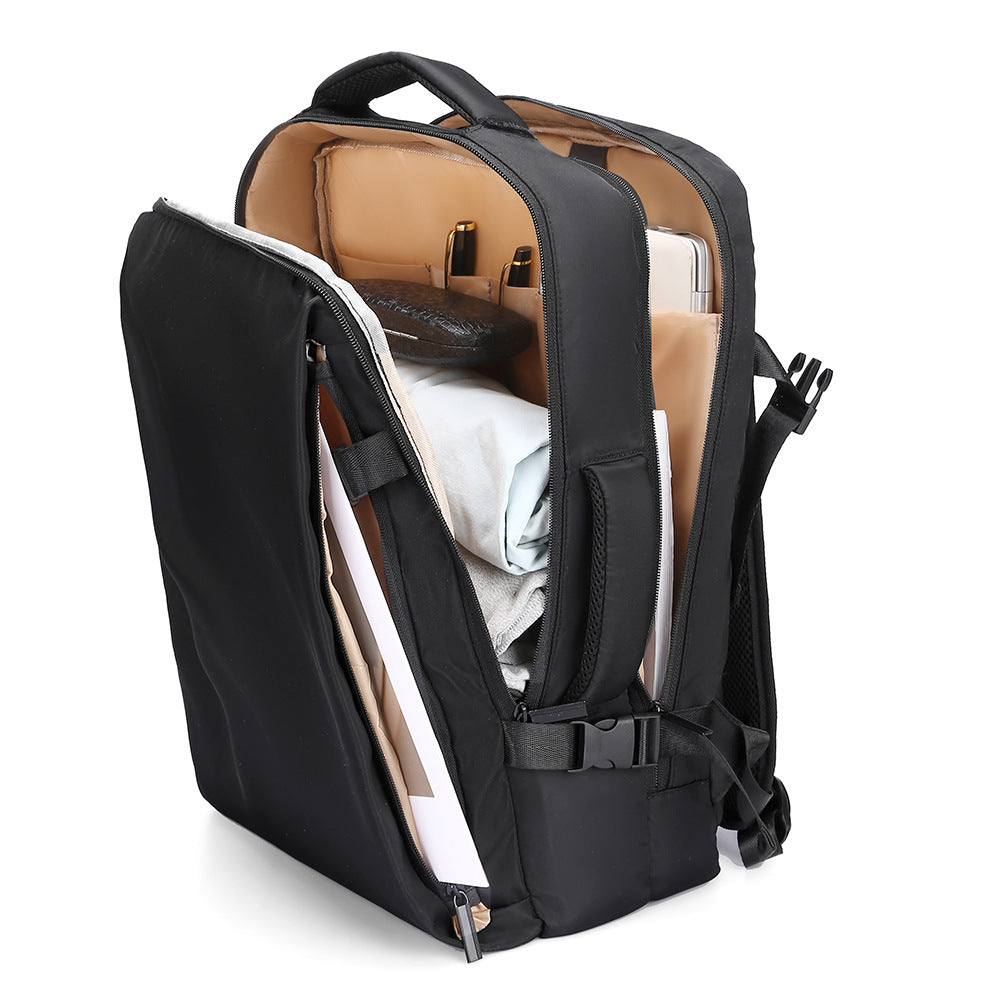 New men's and women's fashion backpack, simple large-capacity laptop bag, commute to work, business backpack