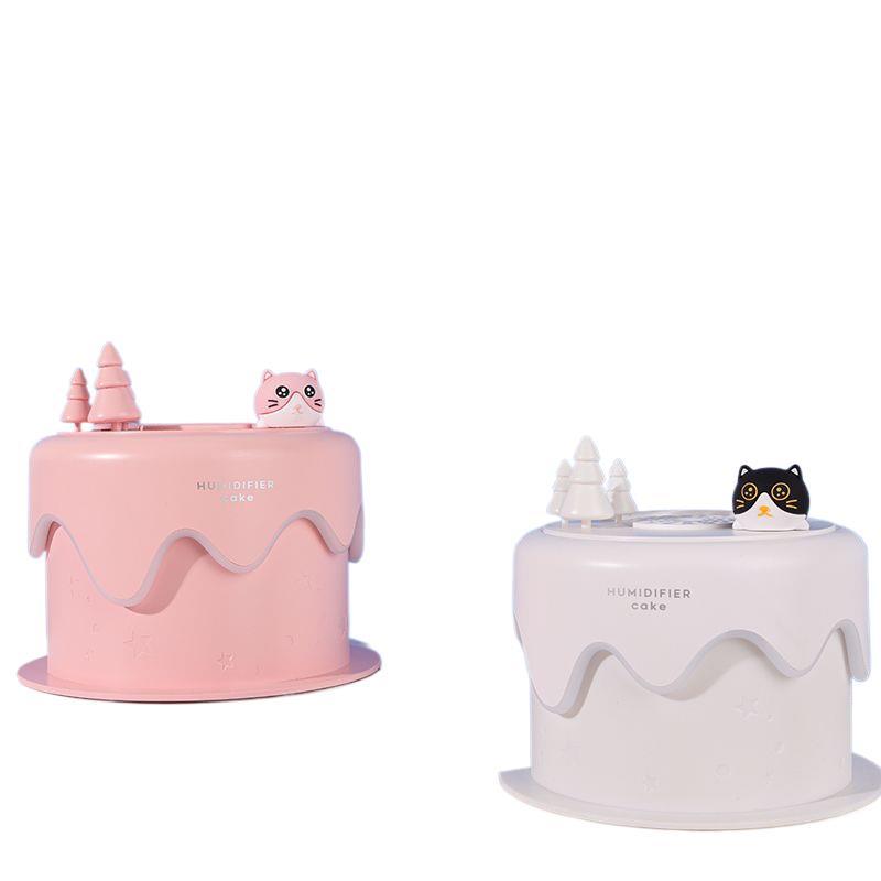 Birthday gift for girls, practical and meaningful, cute student dormitory cat cake humidifier, exquisite