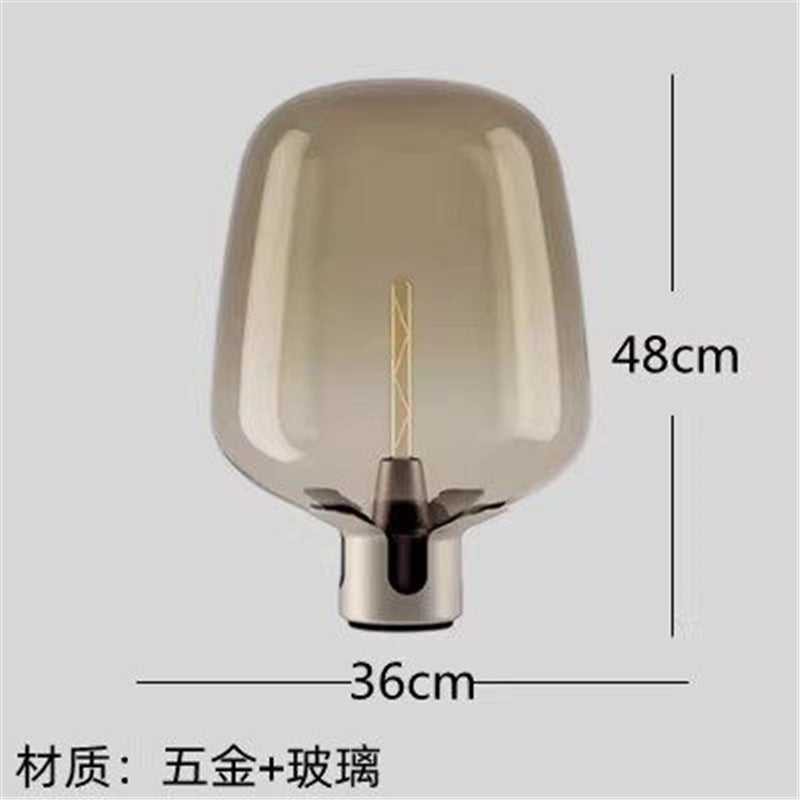 Modern minimalist glass table lamp - bedroom bedside lamp - designer high-end nordic style - living room, study, decorative home & hotel lighting