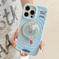 Magnetic solar case for apple 16 pro - ping pong phone case with iphone 13 badminton stand protective cover