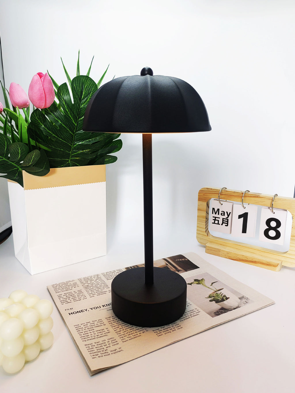 touch charging desk lamp eye protection bedroom bedside lamp restaurant bar ambient light decorative night light
