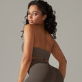 New arrival cross-border fashionpure color beautiful back high elastic yoga clothes four-piece set running sports bra fitness yoga pants for women