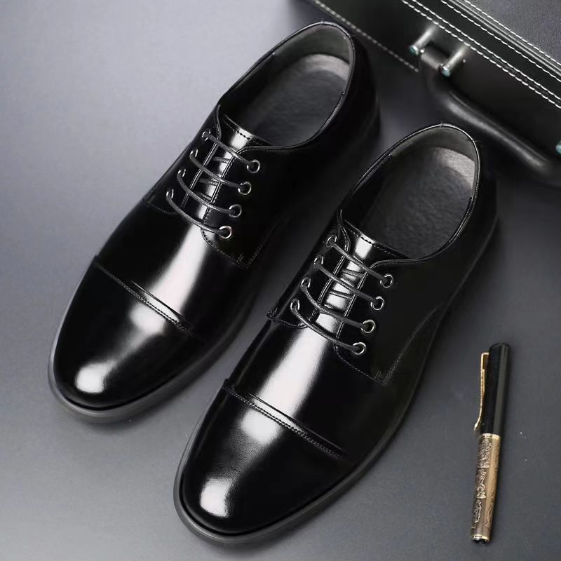 New arrival business formal leather shoes men's casual wedding groom british heightening summer breathable youth pointed toe men's shoes