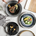 Japanese-style influencer dinner plates restaurant tableware commercial steak plates creative flat plates household dinner plates unique snack dishes