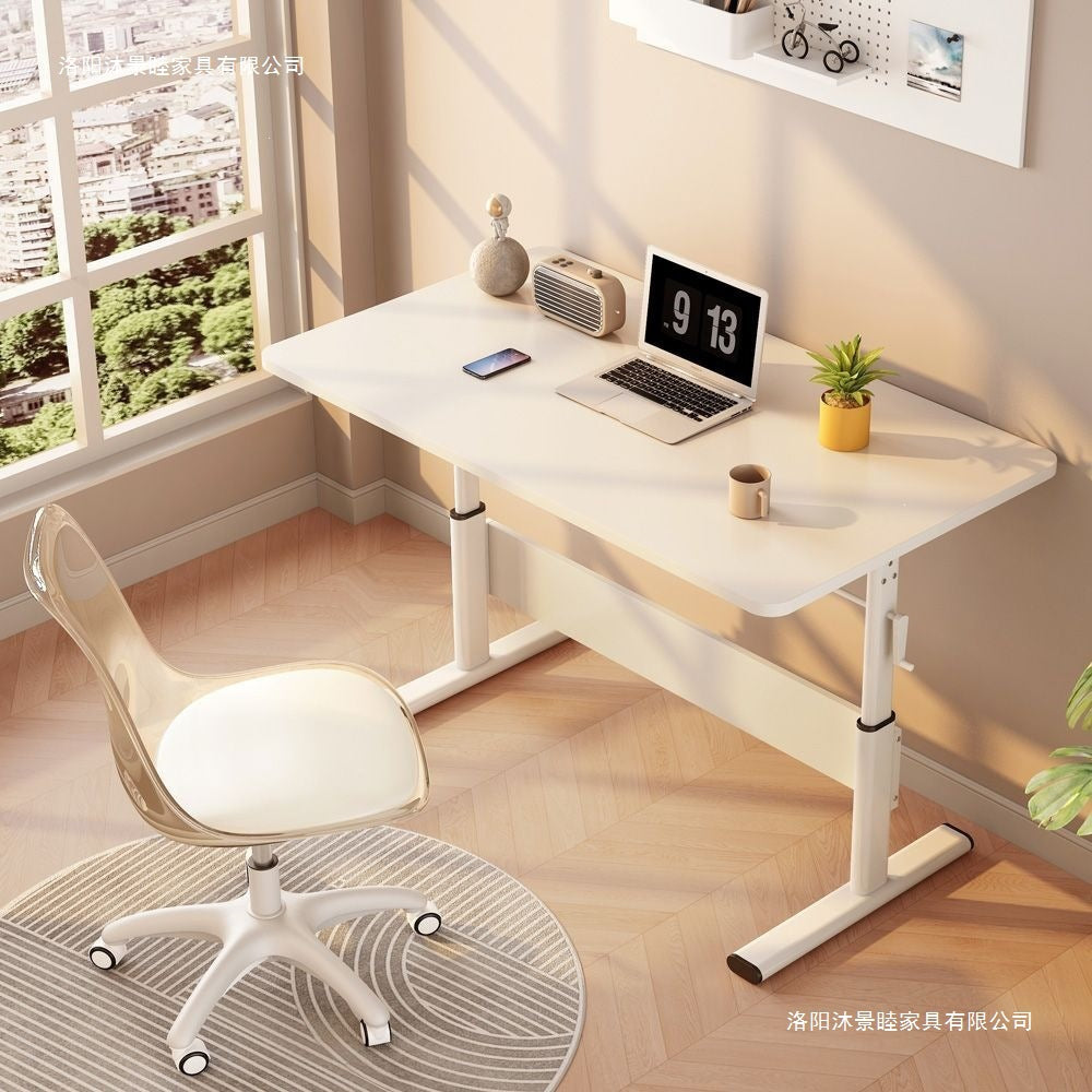 Hand-crank adjustable desk student desk home student study desk writing desk desktop computer desk adjustable office desk