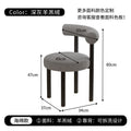 Influencer makeup vanity chair stool - premium designer lambswool cream style dining chair for girls' bedroom (suitable for plus sizes)