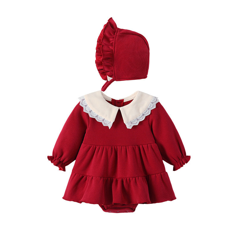 New year's versatile baby clothes, class a, autumn/winter , infant and toddler autumn collection, newborn vintage baby romper, instagram style