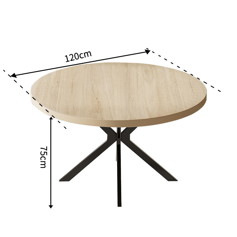 Nordic casual small round table manufacturer - custom wholesale minimalist modern dining table for cafes, bubble tea shops, and round tables