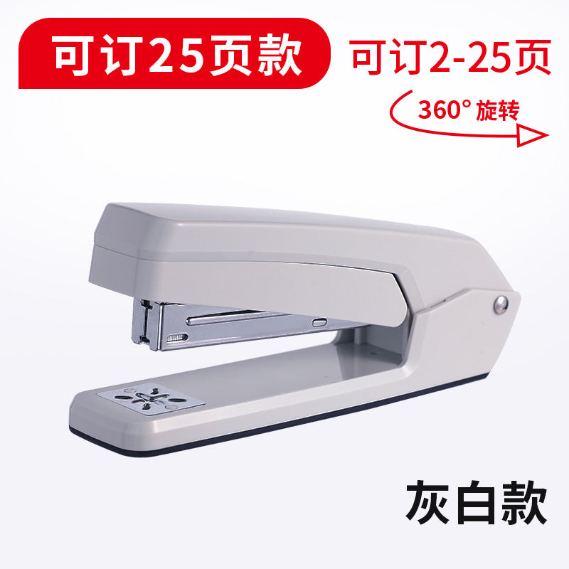 Deli 360 degree rotatable stapler middle seam riding stapler stapler student workbook stapler wholesale