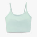 New solid color double-sided nylon semi-fixed cup training high-impact sports bra tight high-elastic fitness tank top for women