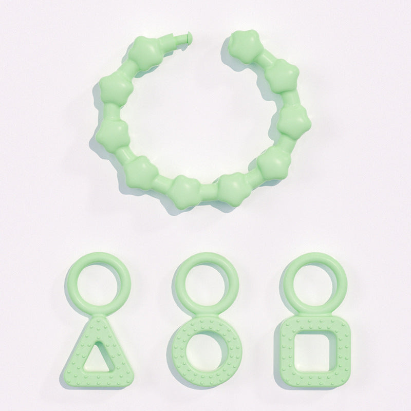 Baby silicone bracelet, toothpaste, baby anti-eating hand glue, gnawing baby teeth, toy pacifier, molar stick