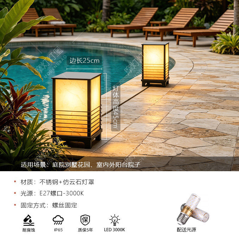 Solar powered outdoor garden lights - perfect for b&bs, patios, landscaping, pools, walkways, and lawns - waterproof design