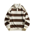 fall/winter new arrivals:  independent store trendy oversized striped piqué hoodie - hong kong style, unisex