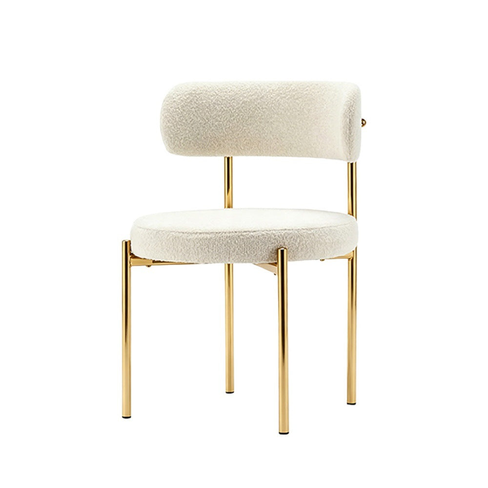 Dining chair stainless steel legs velvet accent for home oem