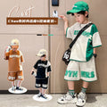 Boys' summer outfit: trendy short-sleeve set - cool & stylish  new arrival - big & middle kids - chic & fashionable summer look for boys