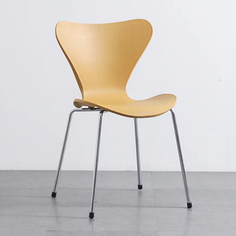 Backrest chair Modern simple casual ins Internet celebrity streamlined negotiation restaurant desk chair Home hotel dining chair