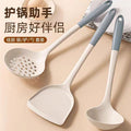 Spatula for homenon-stick pan silicone high temperature resistant cooking spoon soup spoon shovel food grade kitchen utensils cooking frying spatula spoon