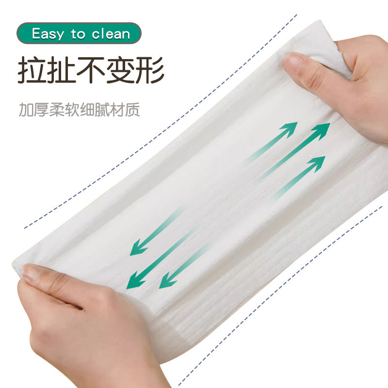 Household disposable cleaning kitchen wet and dry dual-use large pack dishcloths lazy rags thickened hanging scouring pads