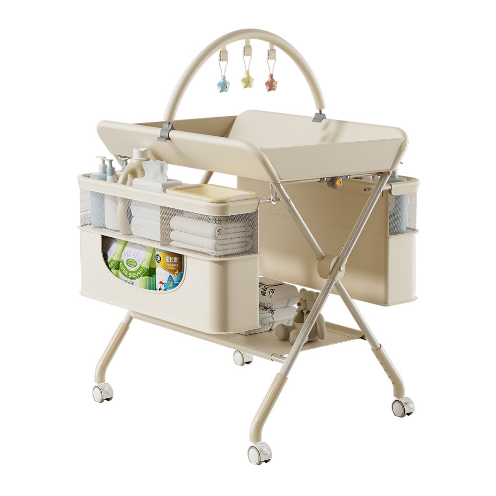 Changing table, baby care table, diaper changing table, newborn bathing & massage table, foldable multifunctional