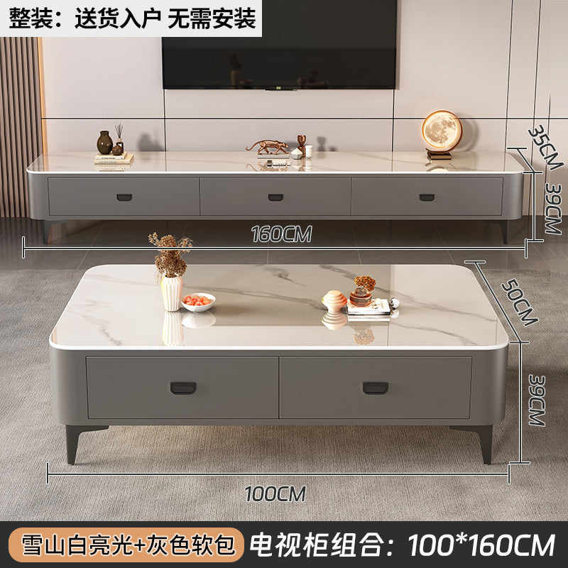 Accessible luxury solid wood coffee table small apartment living room for homecasual modern tea table new arrival small apartment office small table