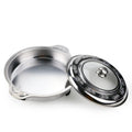 Stainless steel gold four-plate warming tray with printed combination lid - buffet warming cabinet for home, hotel, and restaurant use - wholesale from manufacturer