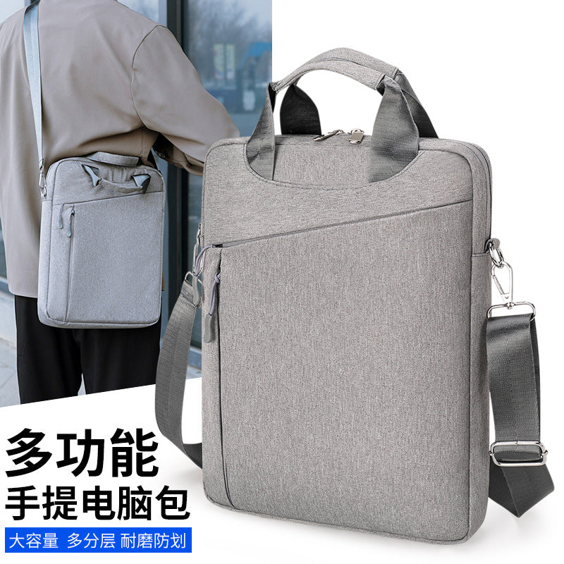 New fashion computer bag trendy handbag large capacity leisure file bag office business briefcase backpack men
