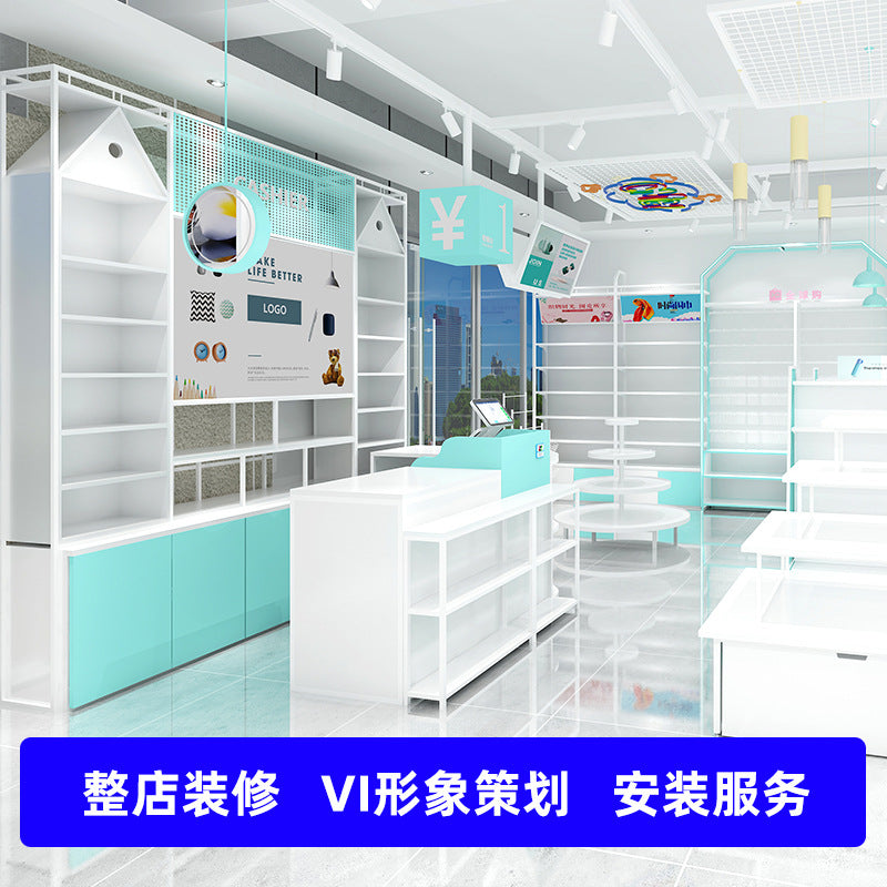 Display Shelf Figure Tide Play Blind Box Jewelry Wen Toy Store Mingchuang Youpin Shelf Shopping Mall Store Display Cabinet Customization