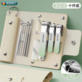 High-end stainless steel nail clippers, manicure tools, anti-splash boxed set - portable home use kit