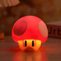 Creative nostalgic mario cute mushroom night light with sound effects, usb decorative lamp, gaming atmosphere light