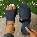 European and american plus size flat sandals for women,  summer new arrival, comfortable open-toe beach slippers, factory wholesale