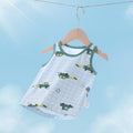 Baby vest baby summer thin pure cotton men's and women's topskids summer wear girl sling sleeveless belly protection bottom