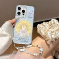 Small fresh suitable for apple 15promax gimbal candle imd mobile phone case iphone16 bracelet protective cover 14