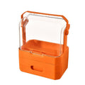 Luxury transparent dustproof cosmetic organizer - large capacity drawer-style storage box for skincare, lipstick, and jewelry