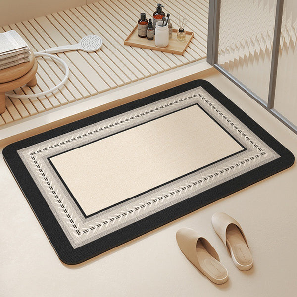 Toilet door, toilet, diatom mud quick-drying foot pad, bathroom carpet, bathroom, bathroom floor mat, non-slip and strong water absorption