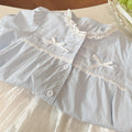 Summernew arrivalgirl pure cotton lace collar shirt k-stylekidsfashion style short-sleeved baby girl trendy children's clothing
