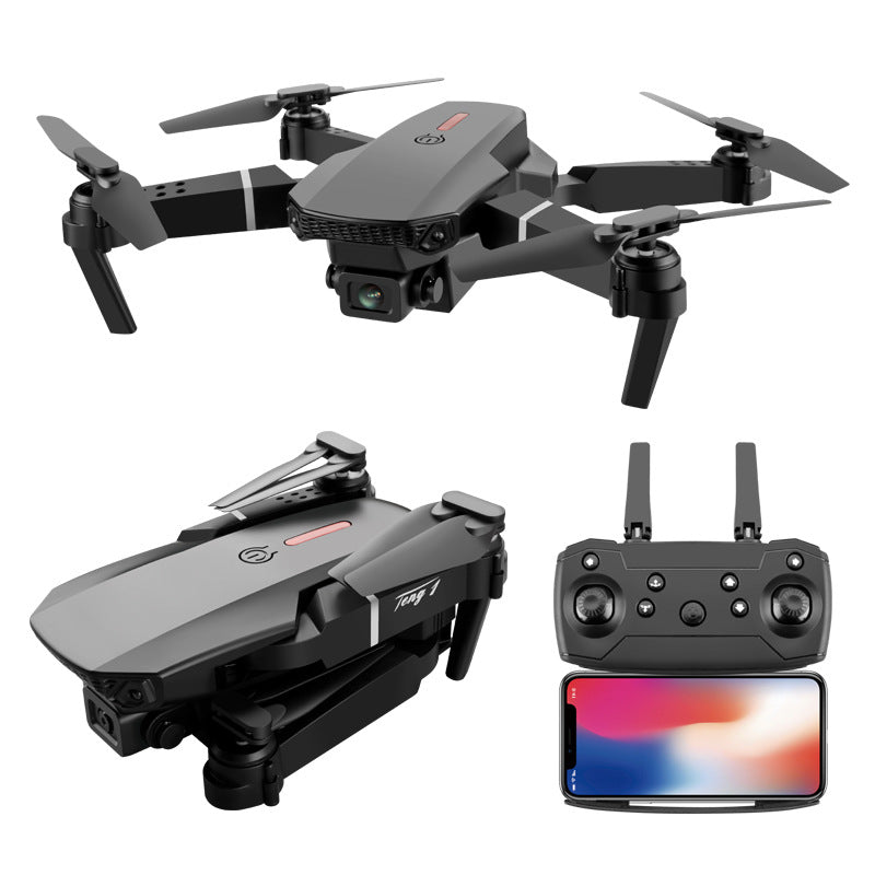 E88 cross-border foldable drone aerial photography hd quadcopter air pressure altitude hold remote control aircraft toy