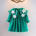 Girls' dress - autumn  collection: stylish and chic dresses for little girls. spring/autumn collection featuring doll collars and princess silhouettes. ready to ship!