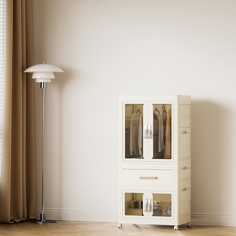 Children's Wardrobe Bedroom Household Storage Cabinet Baby Storage Box Toy Clothes Storage Box Plastic Folding Locker