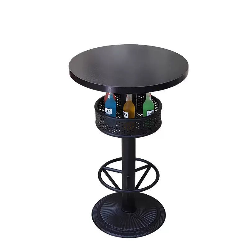 Bar clear bar ktv cafe high table and chair combination retro bar stool industrial style bistro loose table