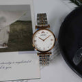 Anima minimalist chic exquisite elegant light luxury stainless steel quartz pearl watch - women's waterproof wristwatch
