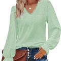 new women's fashion cross-border european and american v-neck t-shirt with cutout detail, casual ruched sleeve top blouse