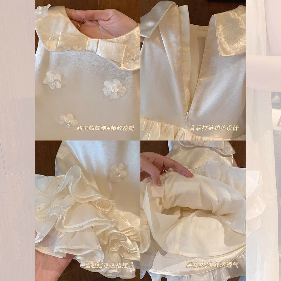 Girls' princess dress birthday first birthday gown  new summer outfit toddler baby girl stylish formal dress dress
