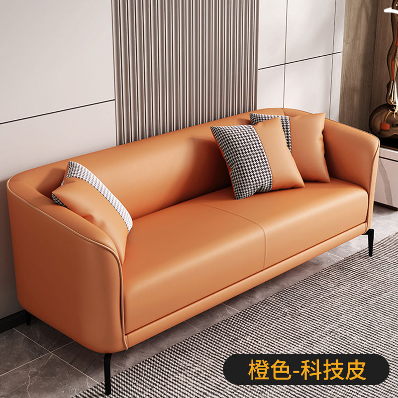 Sofa small apartment rental house living room simple modern apartment popular double slot three slot technology cloth small sofa