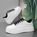 Men's fashion sneakers: 2025 spring new arrivals - trendy, versatile, chunky sole white shoes for students, athletic & casual wear